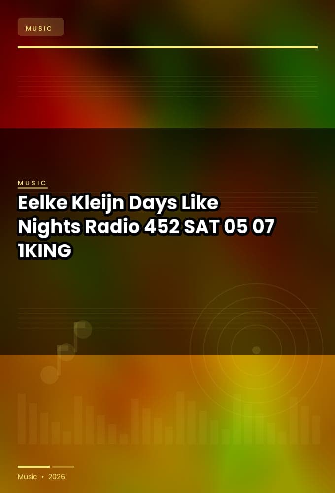 Eelke_Kleijn-Days_Like_Nights_Radio_452-SAT-05-07-2026-1KING