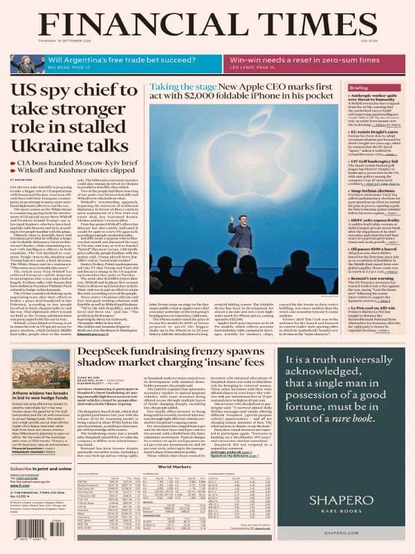 FInancial Times USA - 10 September 2026