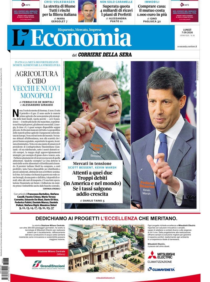 L Economia Del Corriere Della Sera - 7 September 2026 [IT]