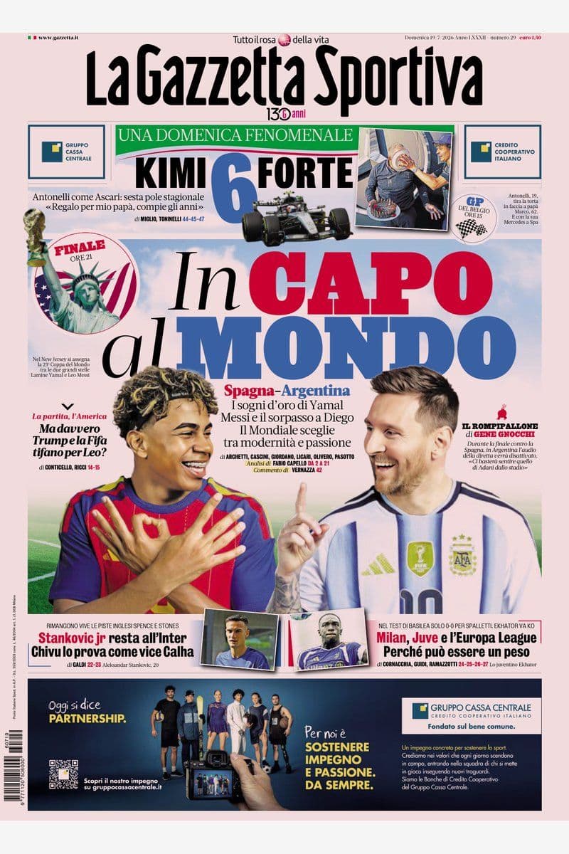 La Gazzetta Dello Sport - 19 July 2026 [IT]