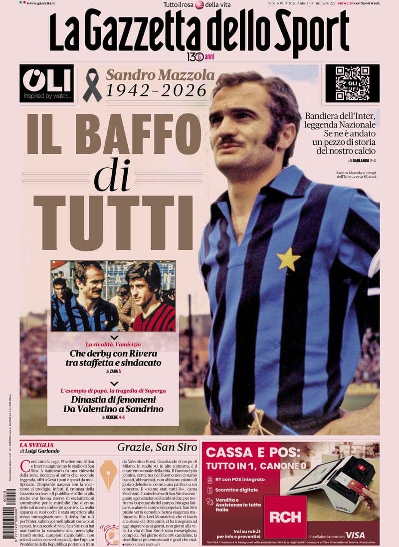 La Gazzetta Dello Sport - 19 September 2026 [IT]