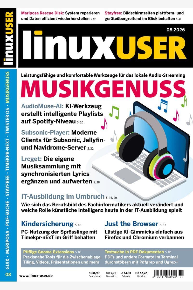 LinuxUser - German Magazine No.08, 2026 [DE]