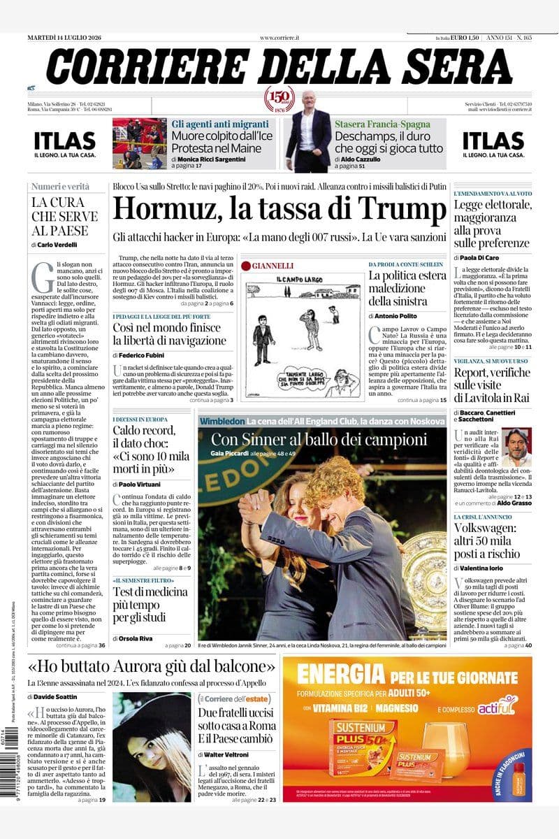 Il.Corriere.Della.Sera.07.14.2026.iTALiAN.RETAiL.eBook-DiVER