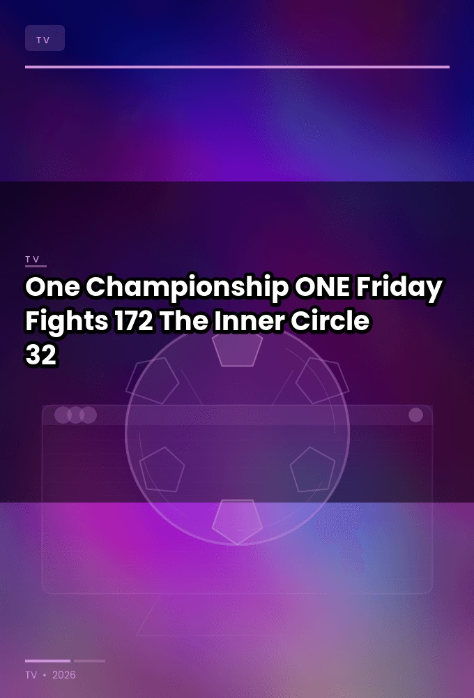 One Championship ONE Friday Fights 172 The Inner Circle 32 SatFeed 720p HDTV H264-Star