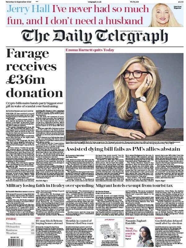 The Daily Telegraph - 12 September 2026